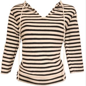 Striped v-neck Lightweight Sweater - Size Xs Small